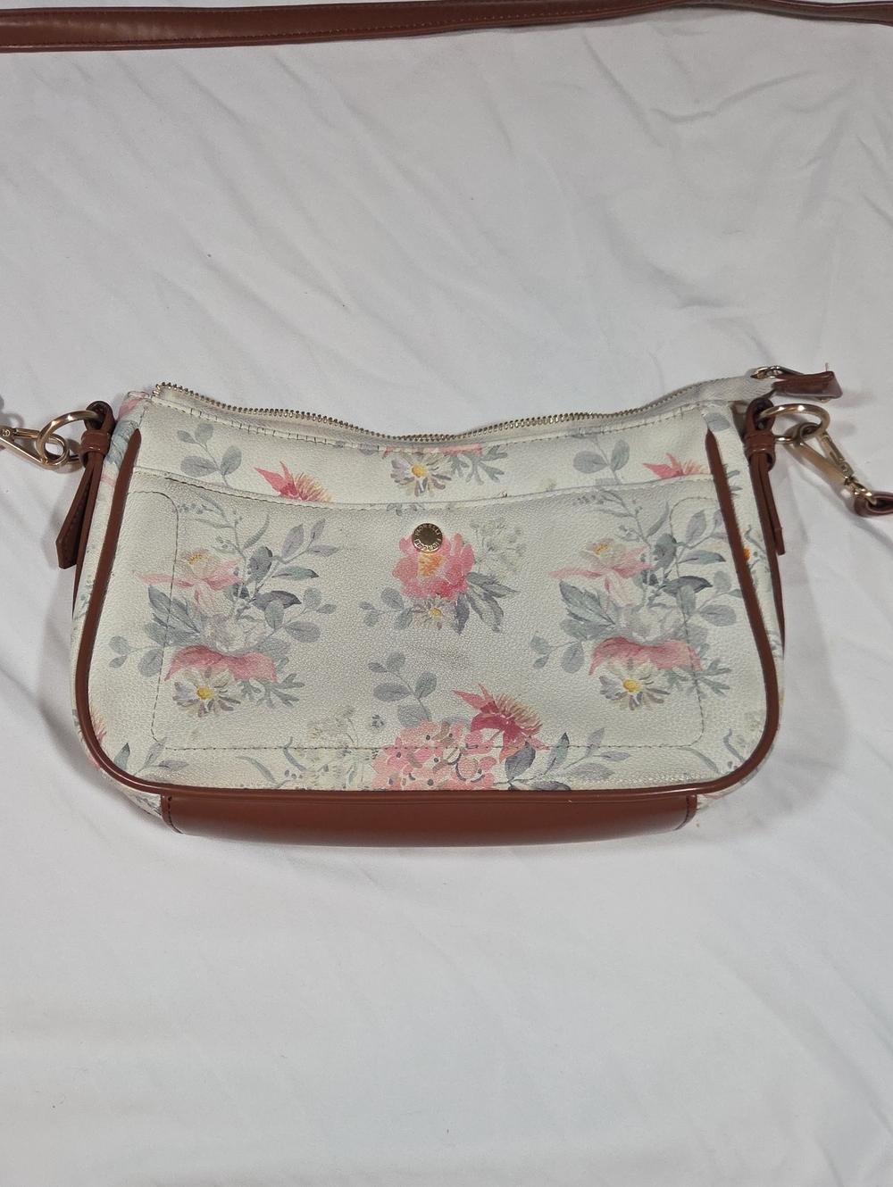 Floral And Brown Crossbody Bag Fiorelli